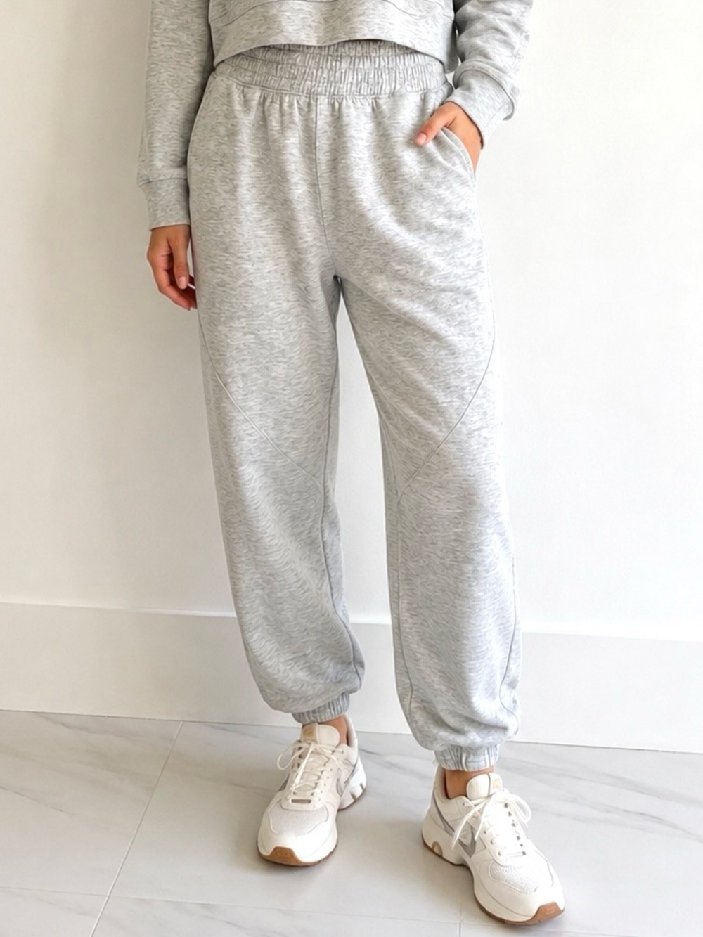 Abercrombie YPB Joggers in Light Grey